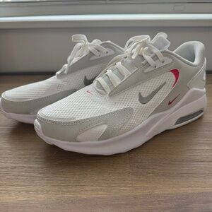 Womens Nike Air Max Bolt - White Metallic Platinum - Shoes - Sz 8.5 US